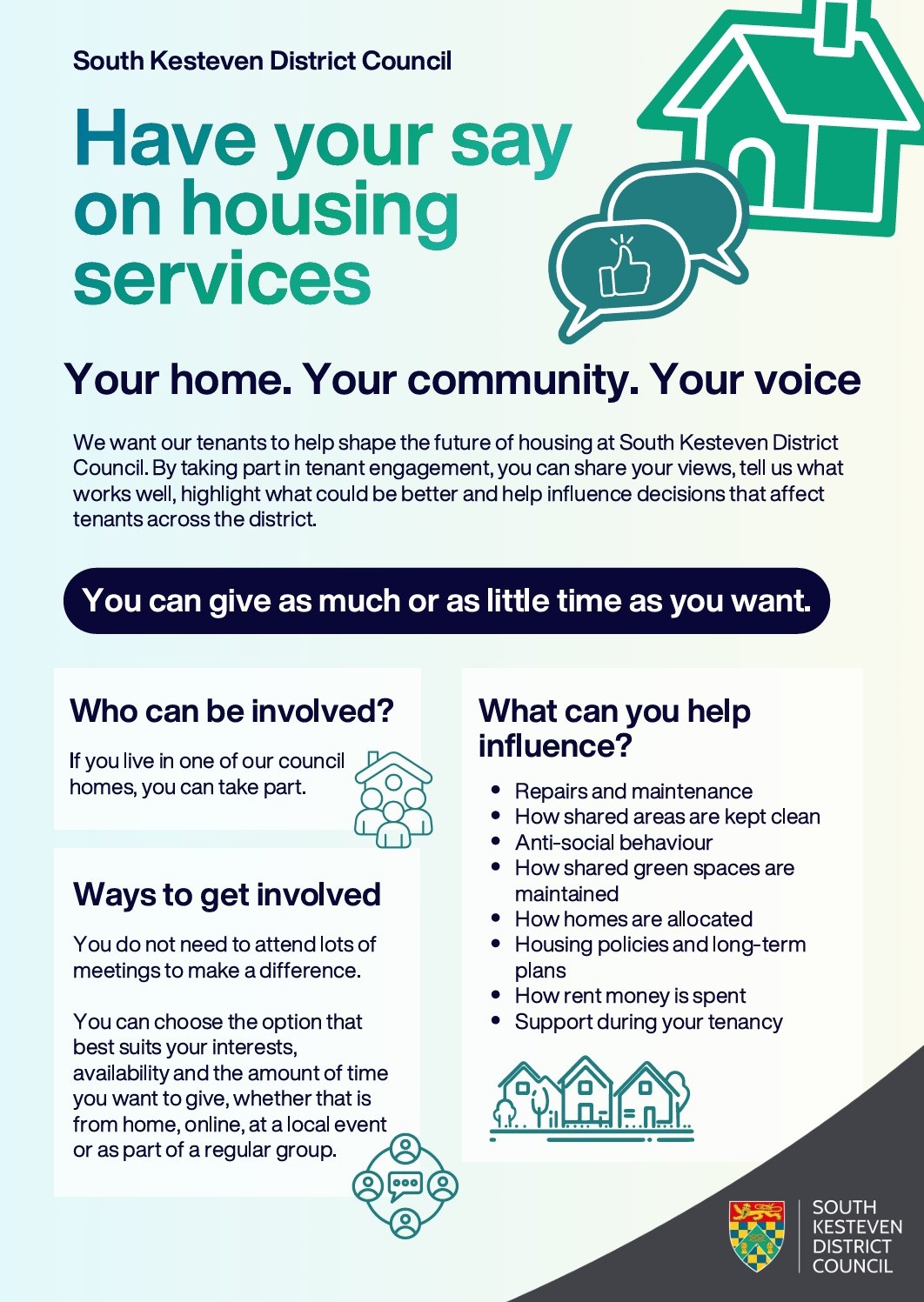 Have your say on housing services pdf
